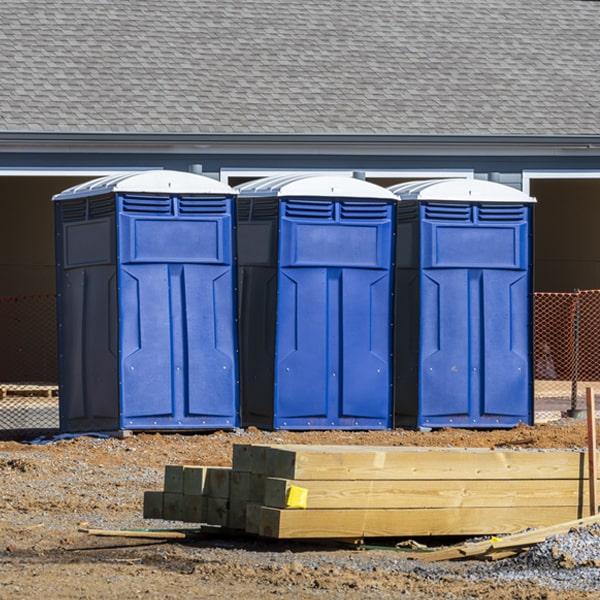 how can i report damages or issues with the porta potties during my rental period in Oneida